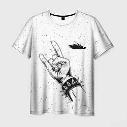 Мужская футболка Papa Roach и рок символ