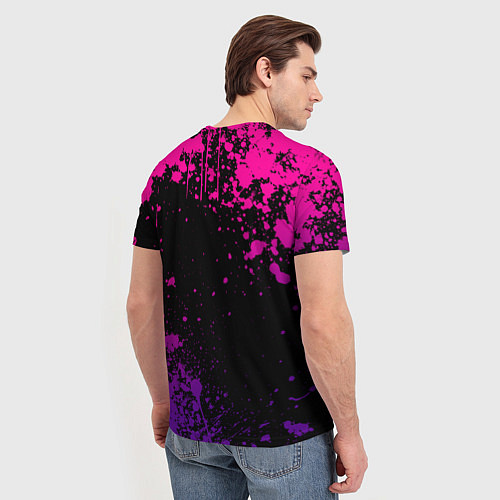 Мужская футболка Blackpink - neon / 3D-принт – фото 4