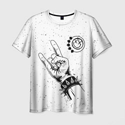 Мужская футболка Blink 182 и рок символ