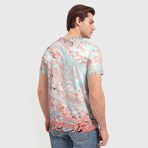Мужская футболка Казуха с зонтиком - Геншин Импакт / 3D-принт – фото 4