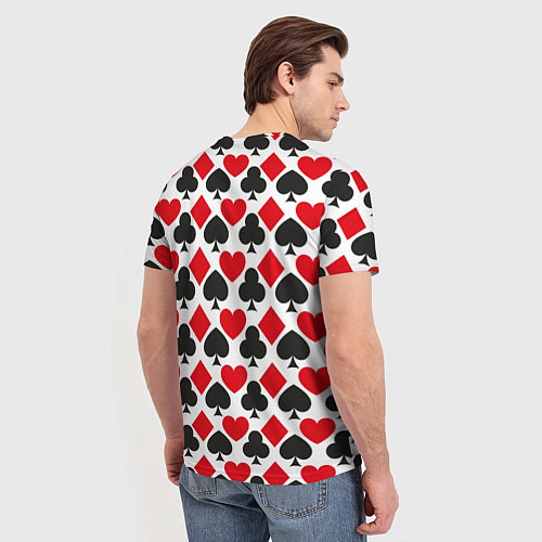 Мужская футболка Масти карточные - символика / 3D-принт – фото 4
