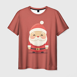 Мужская футболка Санта Клаус: арт нейросети