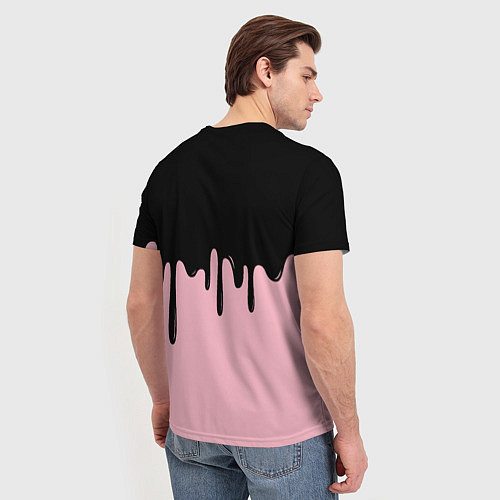 Мужская футболка Blackpink - краски / 3D-принт – фото 4
