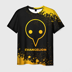 Мужская футболка Evangelion - gold gradient