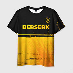 Мужская футболка Berserk - gold gradient: символ сверху