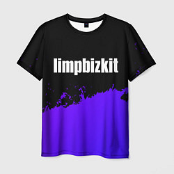 Мужская футболка Limp Bizkit purple grunge