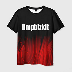 Мужская футболка Limp Bizkit red plasma