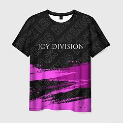 Футболка мужская Joy Division rock legends: символ сверху, цвет: 3D-принт