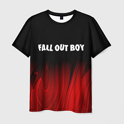 Мужская футболка Fall Out Boy red plasma