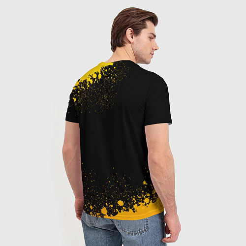 Мужская футболка System of a Down - gold gradient / 3D-принт – фото 4