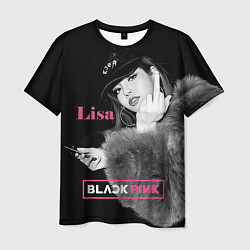 Мужская футболка Blackpink Lisa fuck