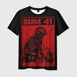 Мужская футболка Sum41 - Skeleton