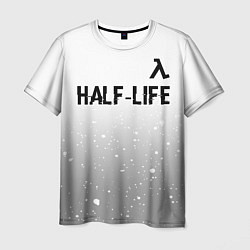 Футболка мужская Half-Life glitch на светлом фоне: символ сверху, цвет: 3D-принт