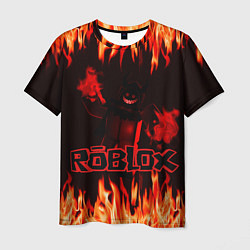 Мужская футболка Fire Roblox