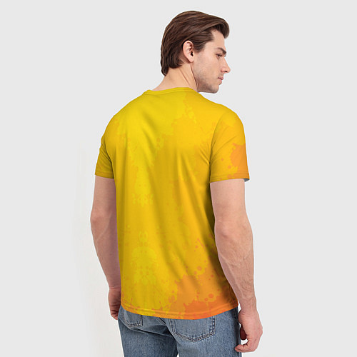 Мужская футболка Лисёнок с наушниками / 3D-принт – фото 4