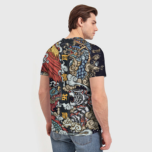 Мужская футболка Japanese art / 3D-принт – фото 4