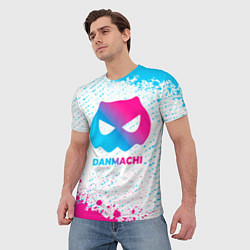 Футболка мужская DanMachi neon gradient style, цвет: 3D-принт — фото 2