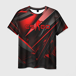 Мужская футболка CS GO black red