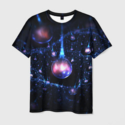 Мужская футболка Нейроны воды в космосе
