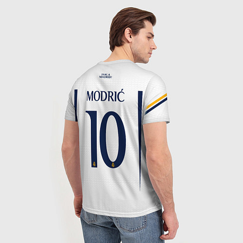 Мужская футболка Лука Модрич Реал Мадрид форма 2324 домашняя / 3D-принт – фото 4