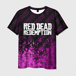 Футболка мужская Red Dead Redemption pro gaming: символ сверху, цвет: 3D-принт
