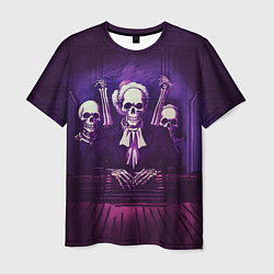 Мужская футболка Скелеты Призраки в Суде - Phonk