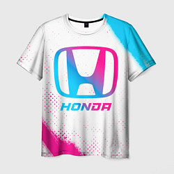 Футболка мужская Honda neon gradient style, цвет: 3D-принт