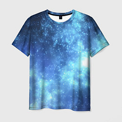 Мужская футболка Яркие звёзды в космосе