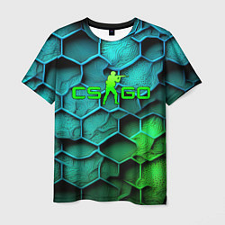 Мужская футболка CS GO green blue