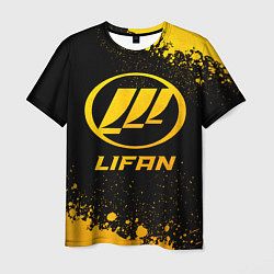 Мужская футболка Lifan - gold gradient