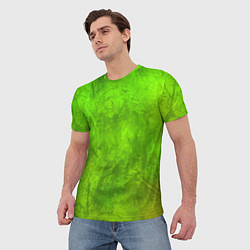 Футболка мужская Зелёная фантазия, цвет: 3D-принт — фото 2