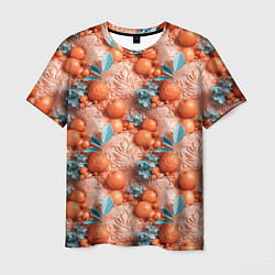 Мужская футболка Сочные фрукты клипарт