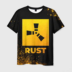 Мужская футболка Rust - gold gradient