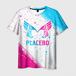 Мужская футболка Placebo neon gradient style