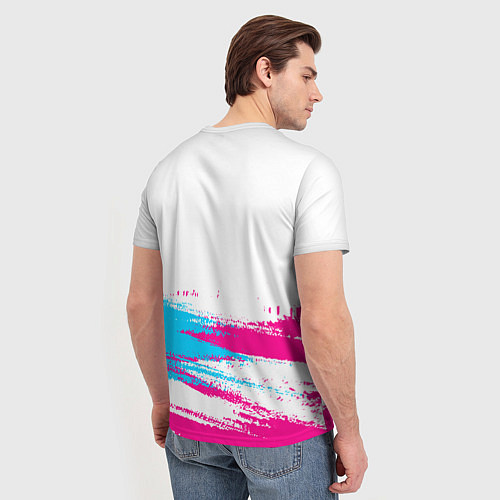 Мужская футболка Within Temptation neon gradient style: символ свер / 3D-принт – фото 4