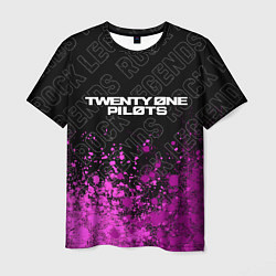 Мужская футболка Twenty One Pilots rock legends: символ сверху
