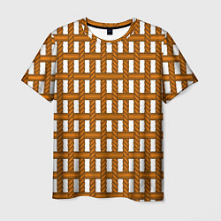 Мужская футболка Веревочный дизайн