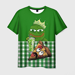 Мужская футболка Pepe King with pizza