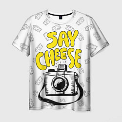 Мужская футболка Say cheese