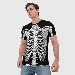 Футболка мужская Skeleton ribs, цвет: 3D-принт — фото 2