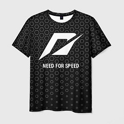 Мужская футболка Need for Speed glitch на темном фоне