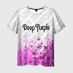 Мужская футболка Deep Purple rock legends: символ сверху