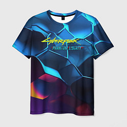 Мужская футболка Cyberpunk 2077 neon style