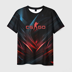 Мужская футболка CS GO dark red black