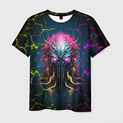 Мужская футболка Alien - neon style