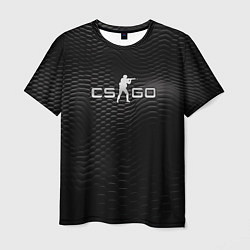 Футболка мужская CS GO silver logo, цвет: 3D-принт
