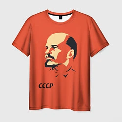 Футболка мужская СССР Ленин жив, цвет: 3D-принт