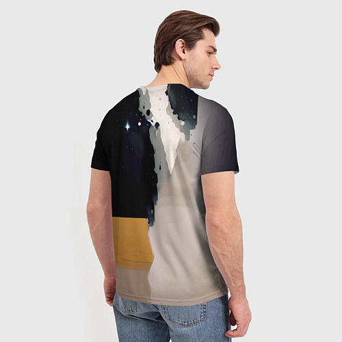 Мужская футболка Космонавт в скафандре - набросок / 3D-принт – фото 4