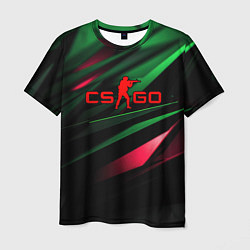 Мужская футболка CS GO green red