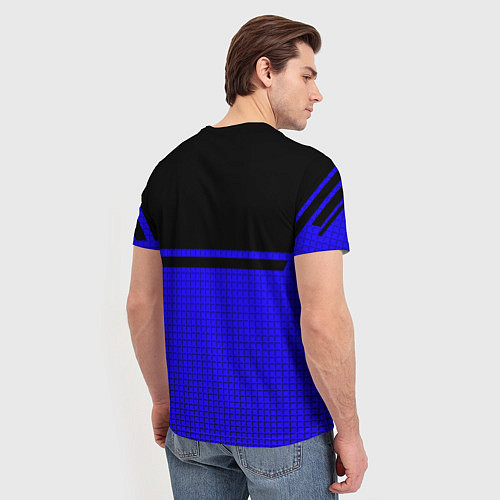 Мужская футболка Volkswagen sport blue / 3D-принт – фото 4